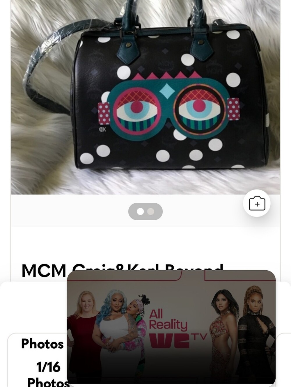 MCM Craig&Karl Beyond Snowdome Boston Satchel Bag